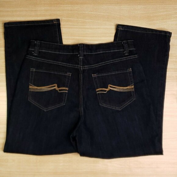 Nine West NW Dark Wash Straight Leg Jeans 8 - Picture 2 of 7